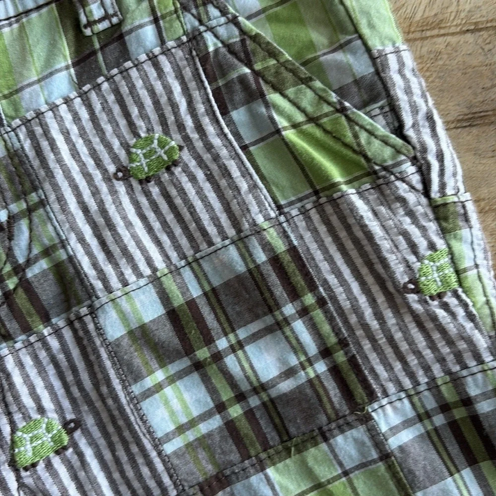 NWT Gymboree Boys Plaid Turtle Shorts 2t